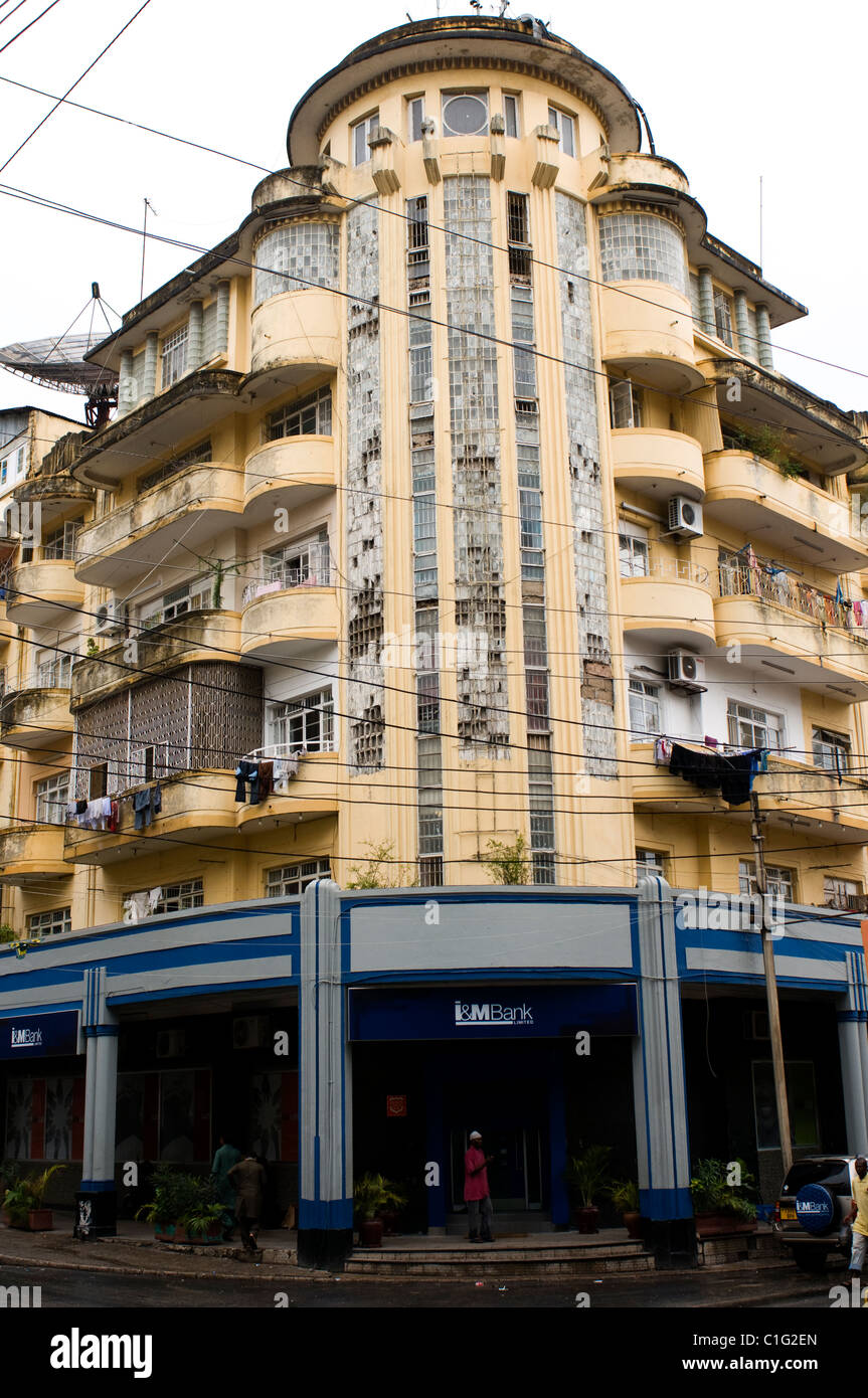 art deco apartment block, dar es salaam tanzania Stock Photo Alamy