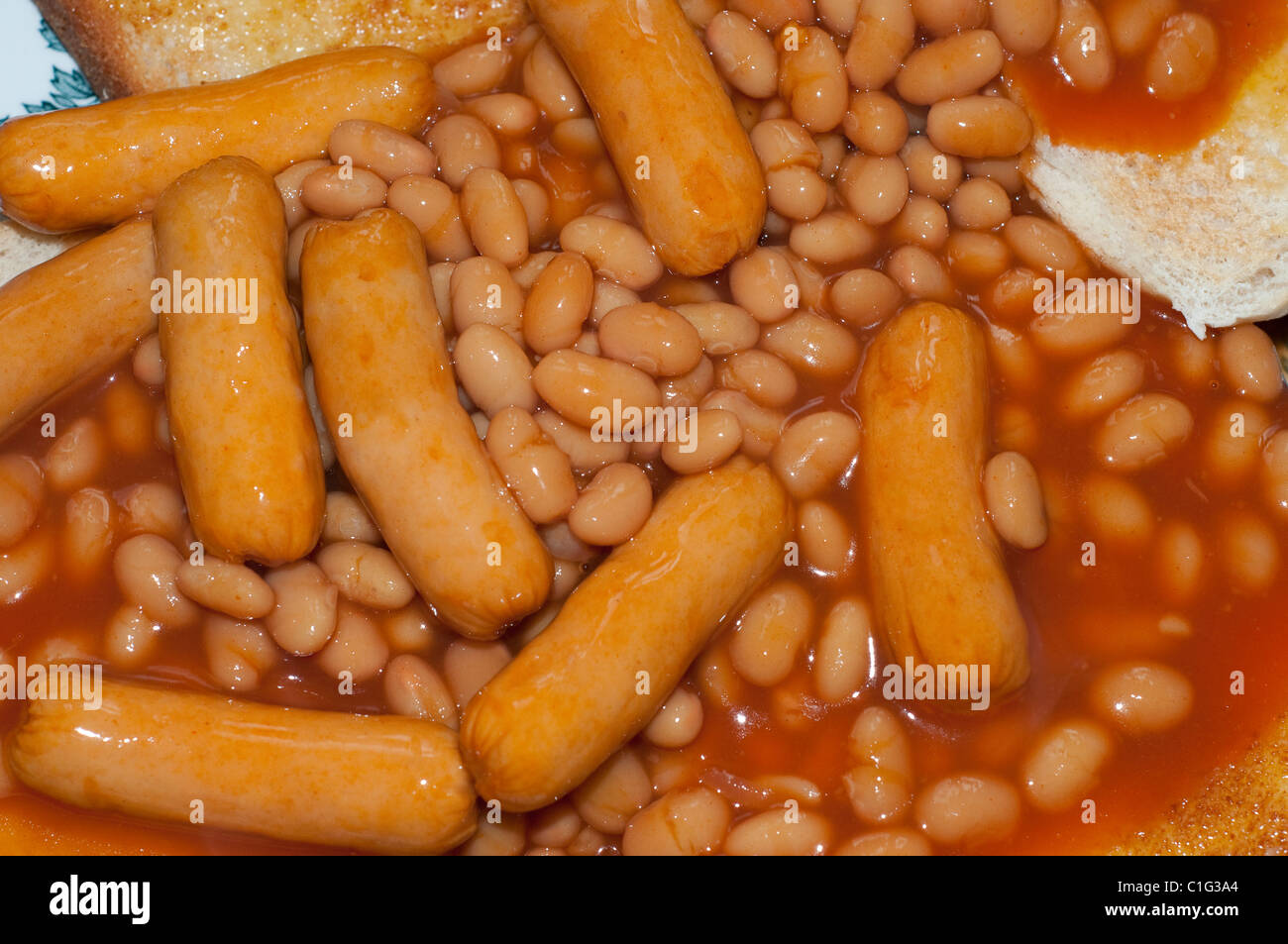 Beans Toast Sausage High Resolution Stock Photography and Images Alamy