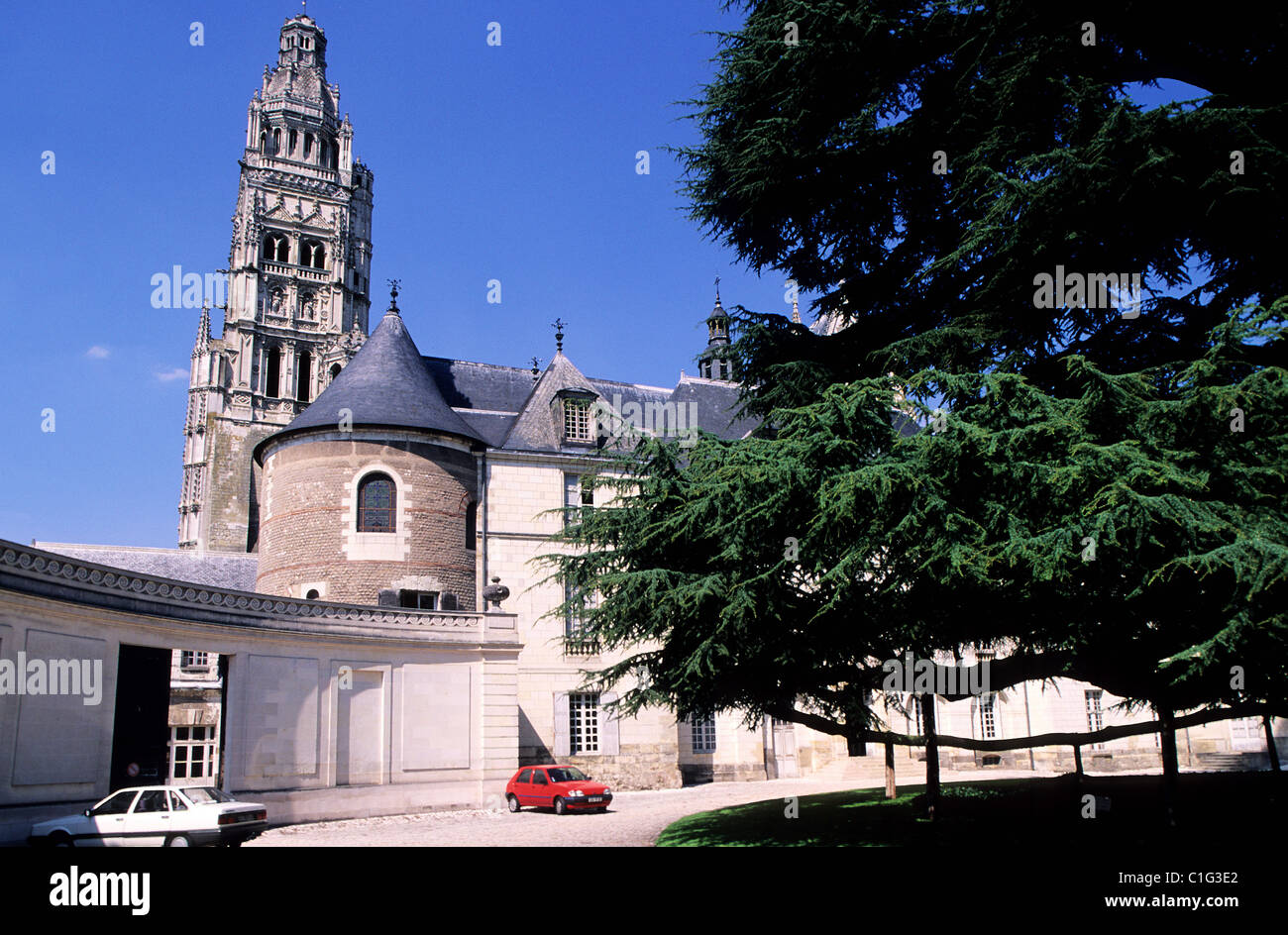 France, Indre et Loire, Tours, le jardin de l'Archeveche avec cedre geant Stock Photo Alamy France, Indre et Loire, Tours, le jardin de l'Archeveche avec cedre geant Stock Photo Alamy