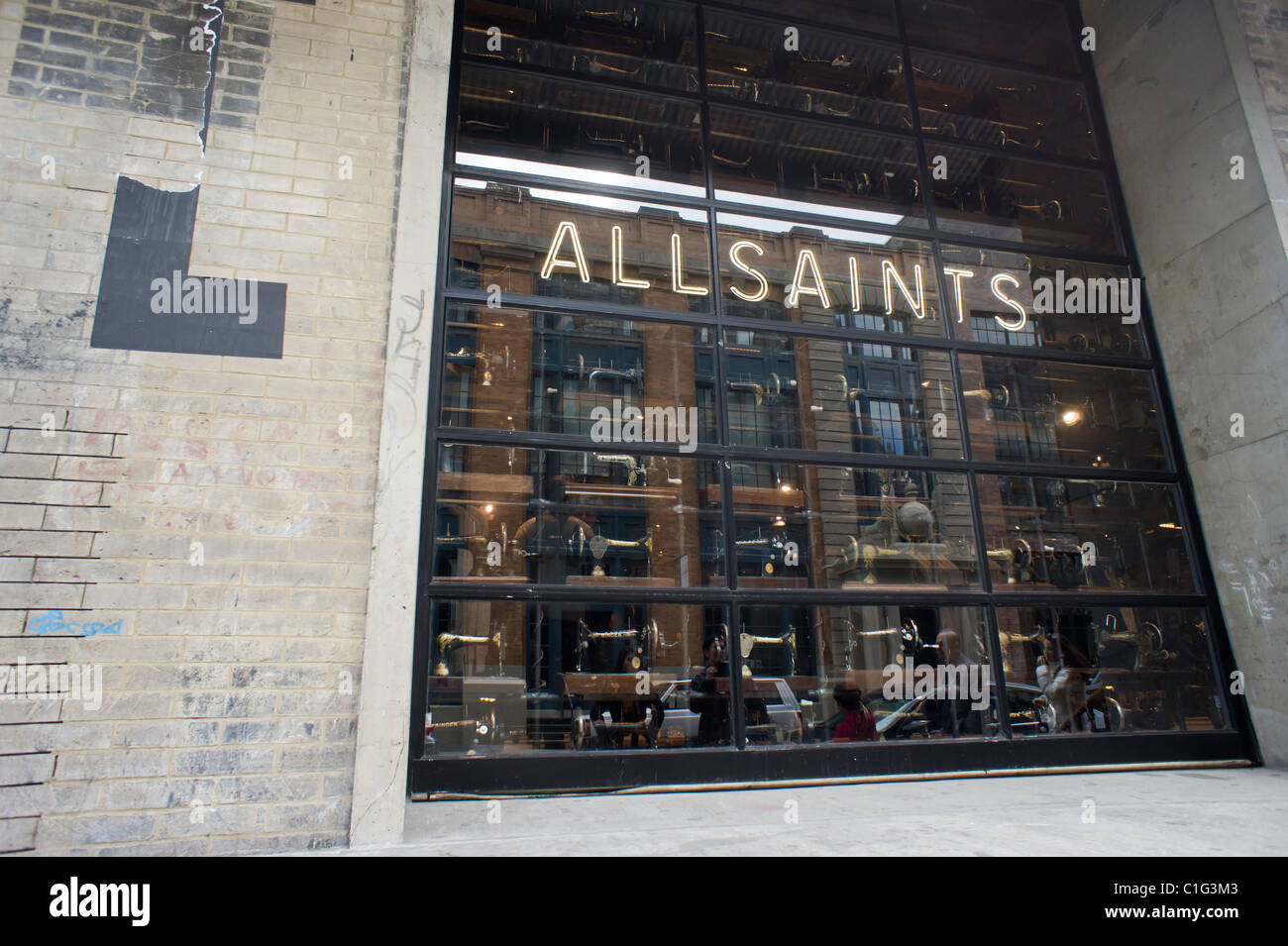 The All Saints clothing store in the trendy Meatpacking District in New York Stock Photo