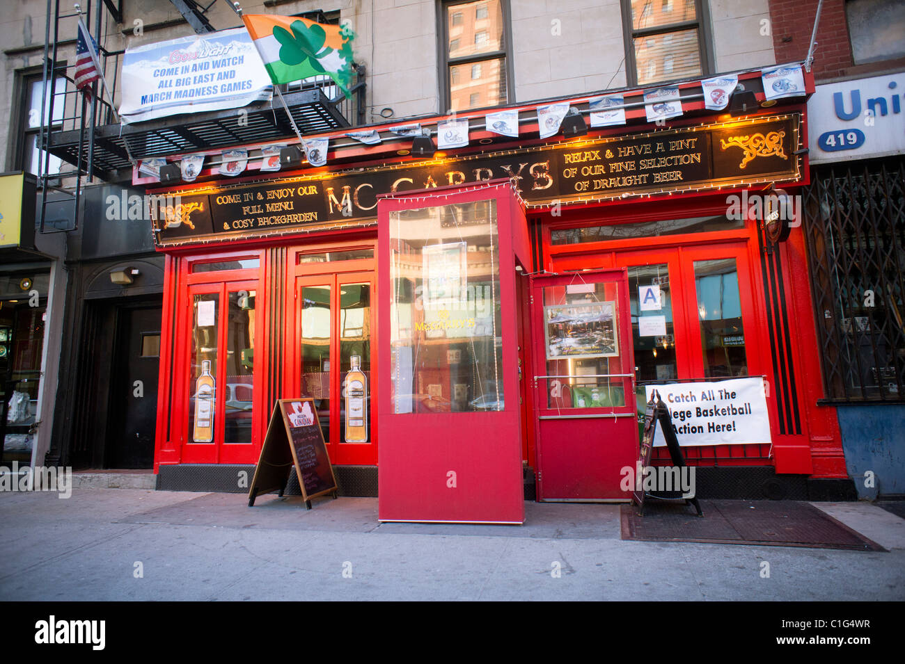 McGarry's Irish bar in the Chelsea neighborhood of New York Stock Photo