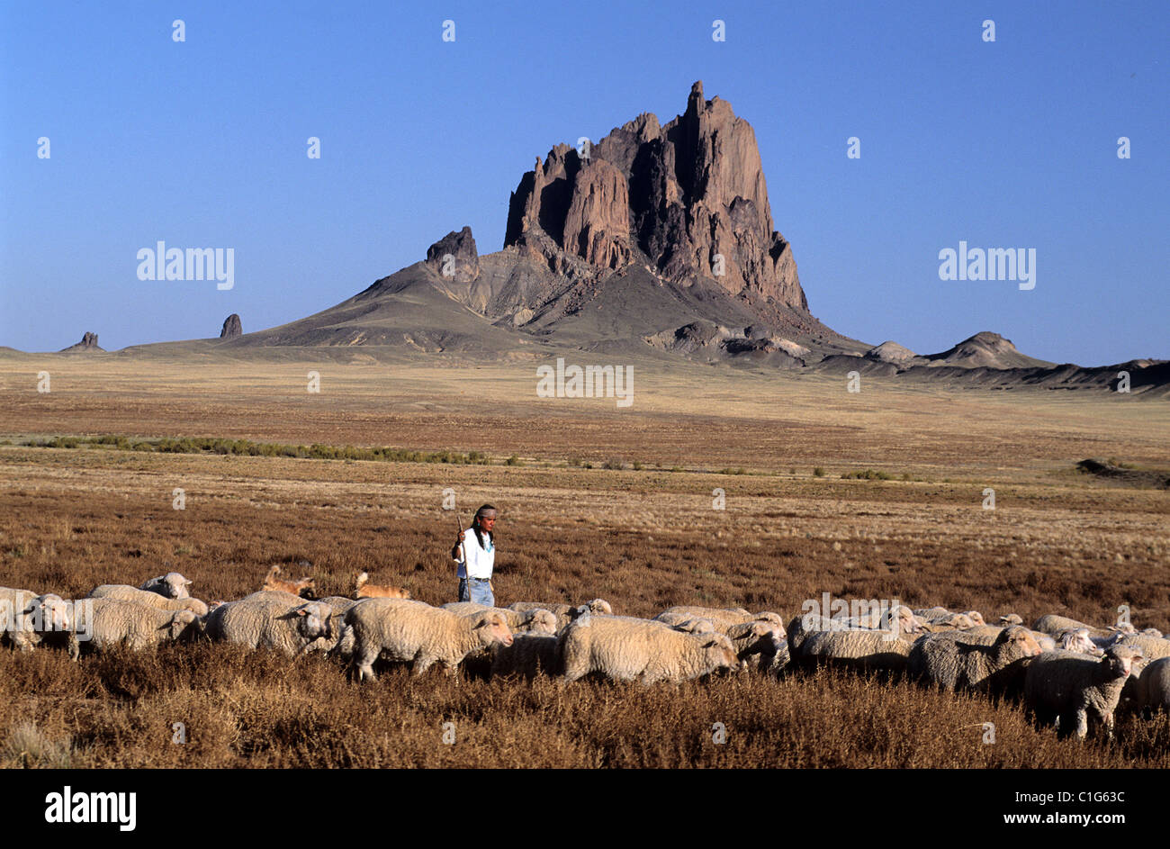 UnitedStates, New Mexico, Navajo Nation, Shiprock Stock Photo Alamy