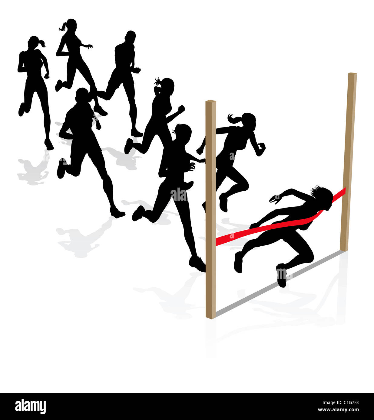 Sprinter leaning at the finish hires stock photography and images Alamy