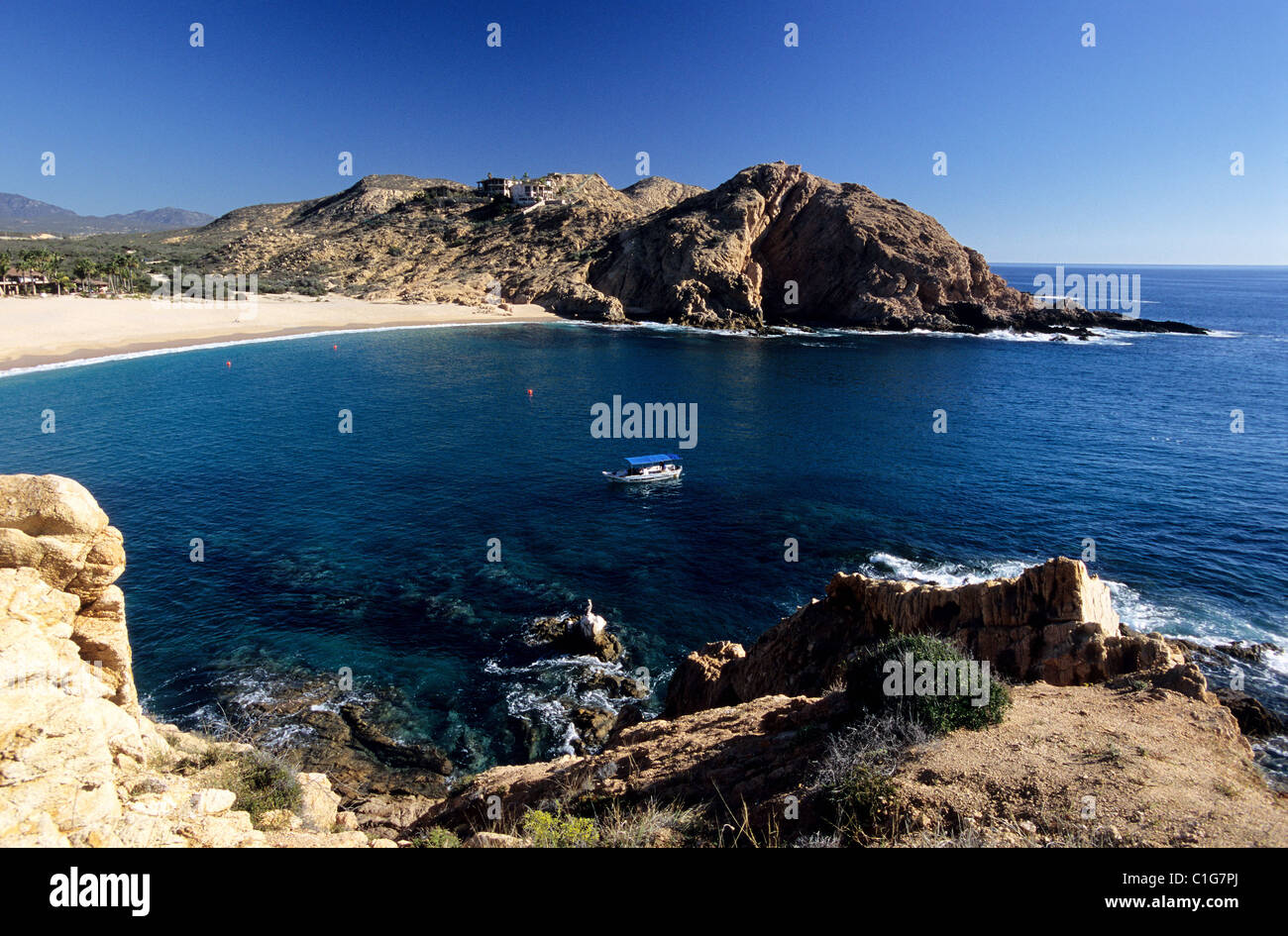 Mexico, Baja California state, Santa Maria Bay is one of the most beautiful beaches of the state Stock Photo