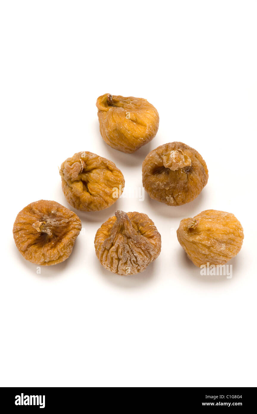 Dried figs on white Stock Photo Alamy