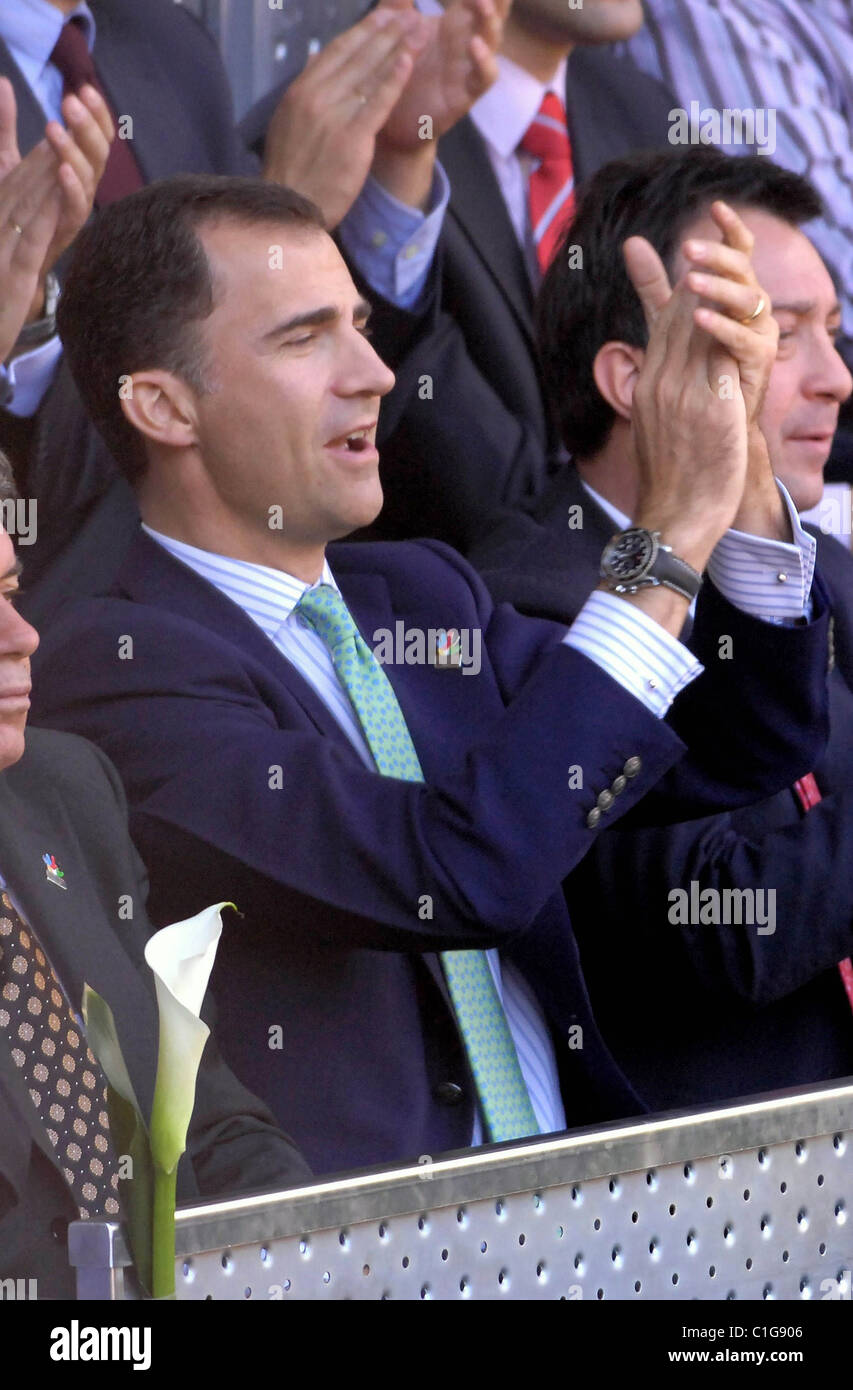 Spanish Prince Felipe The Madrid Tennis Open Final 2009 Madrid, Spain ...