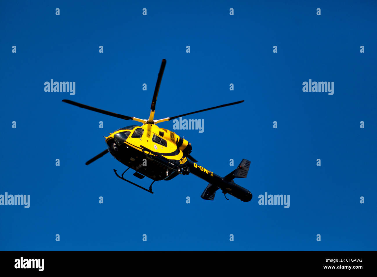 Greater Manchester Police Helicopter Stock Photo