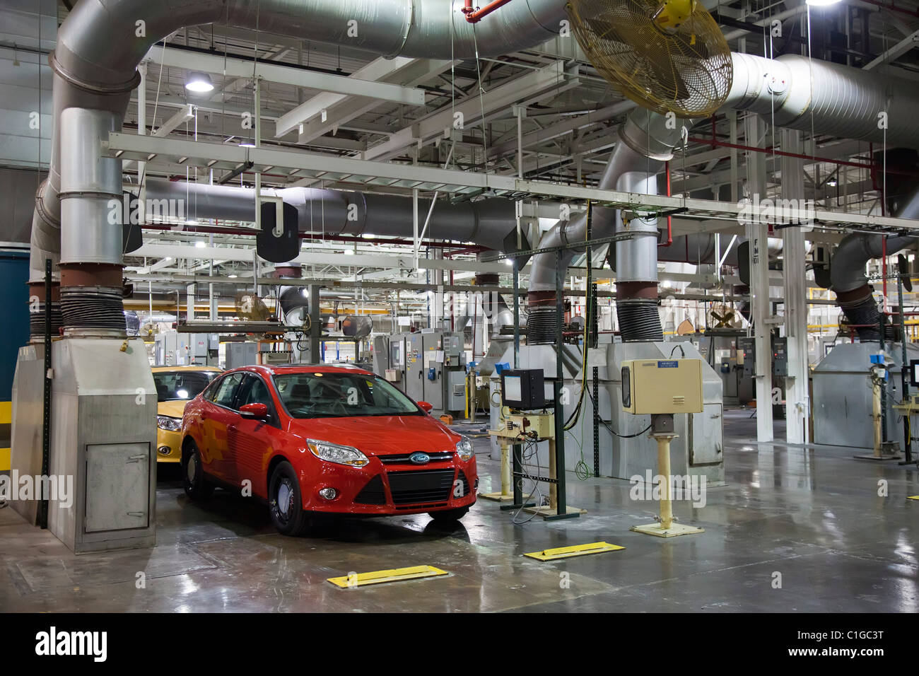 Ford Motor Co.'s Michigan Assembly Plant, where the 2012 Ford Focus is Manufactured. Stock Photo