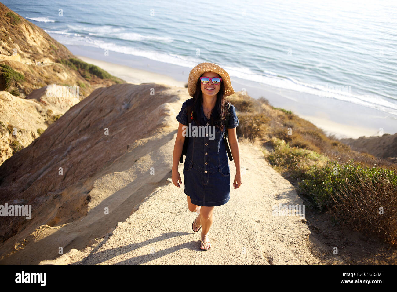 Mixed race woman beach hi-res stock photography and images - Alamy
