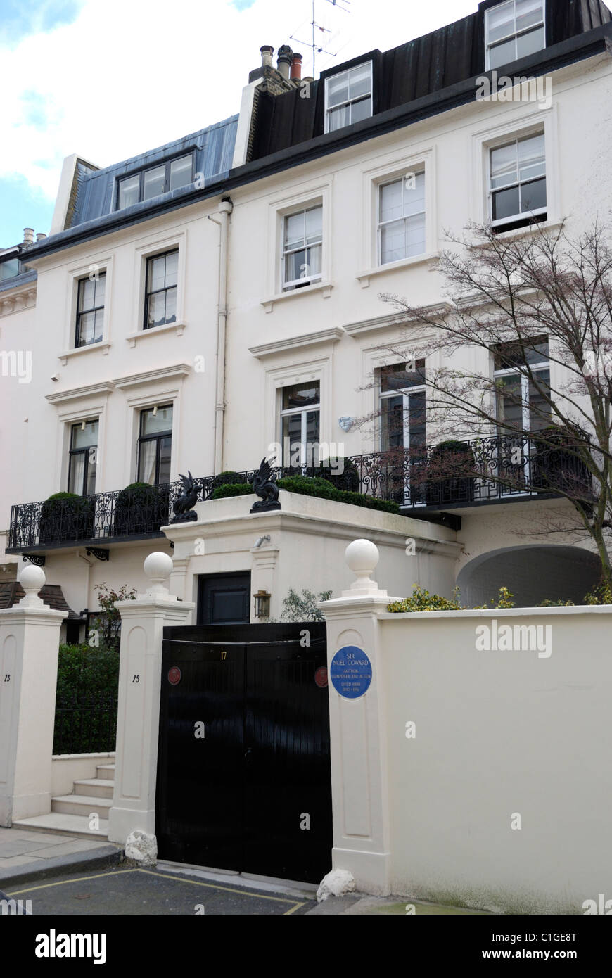 The former home of Sir Noel Coward (author, composer and actor) at 17