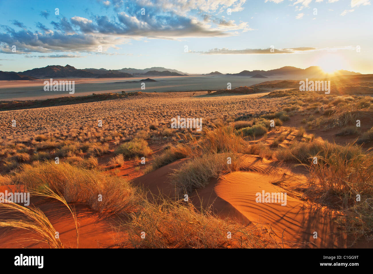 Scenic view of The NamibRand Nature Reserve Stock Photo