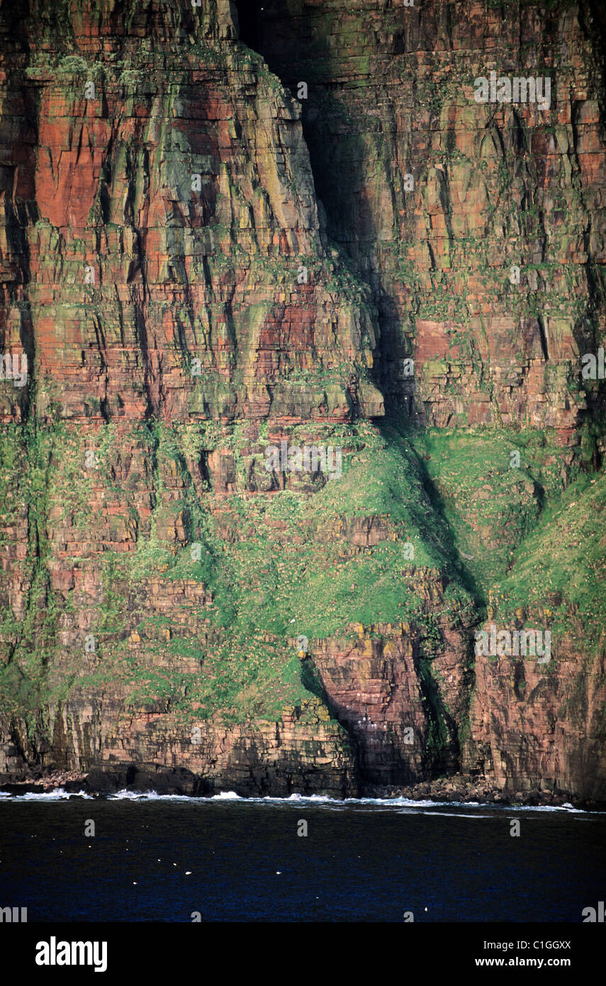 United Kingdom, Scotland, Orkney Islands, cliffs of the western coast of the Island of Hoy Stock Photo