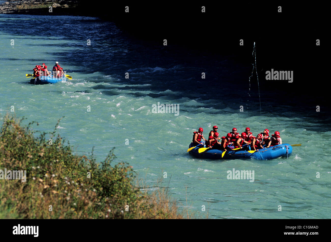 Canada, British-Columbia, rafting Stock Photo - Alamy