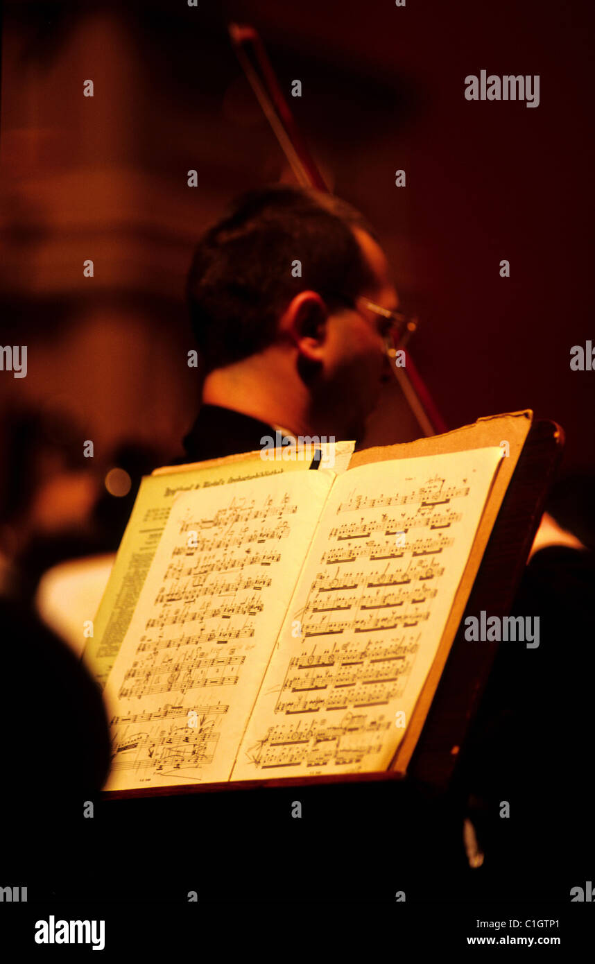 Czech Republic, Prague, a concert of music in the Rudolfinum by the Czech philharmonic orchestra Stock Photo