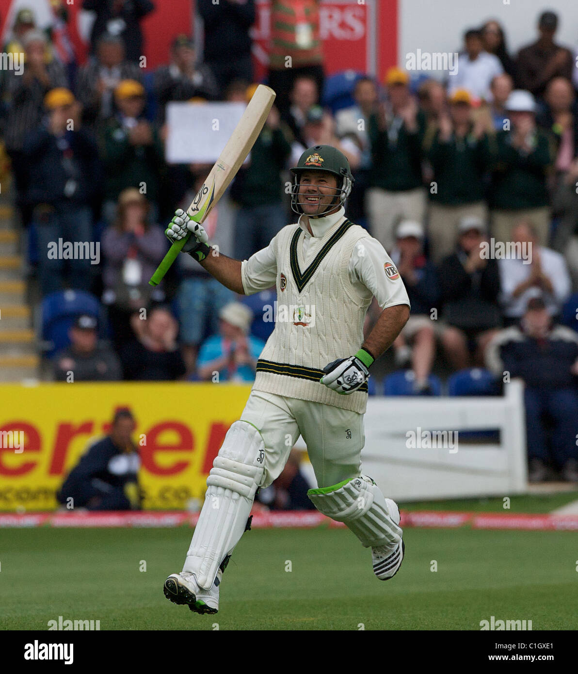 Ricky Ponting Celebrates His Century During The England V Australia Ricky Ponting Celebrates His Century During The England V Australia