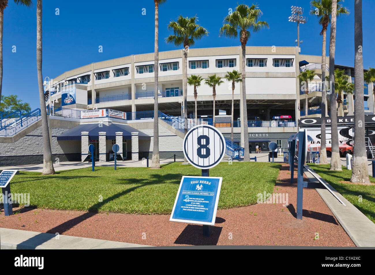 George M. Steinbrenner Field New York Yankees baseball spring training stadium in Tampa Florida Stock Photo