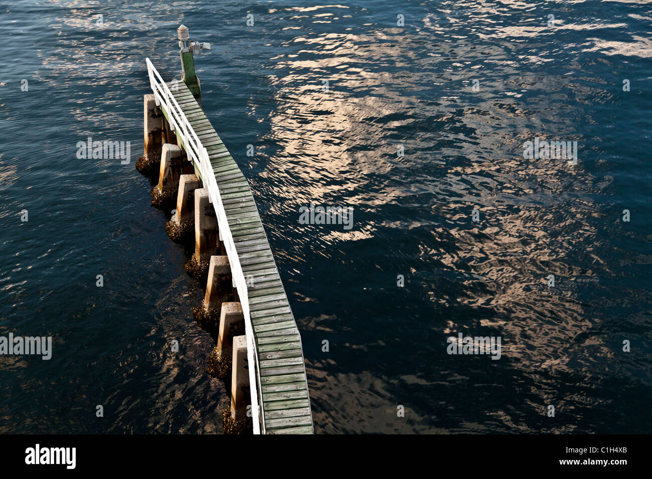 Bridge fender, Las Olas drawbridge, Fort Lauderdale Florida Stock Photo