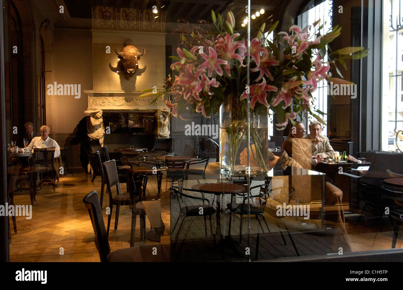 Belgium, Flanders, Antwerp (Antwerpen), cafe of the trendy Verso fashion  shop Stock Photo - Alamy
