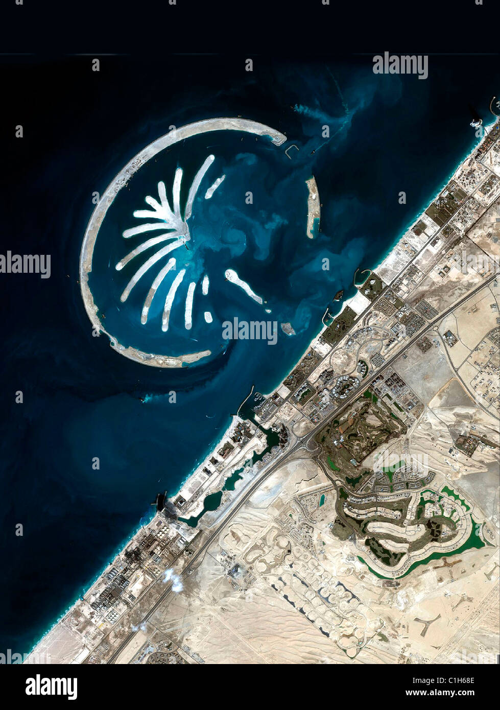 United Arab Emirates Dubaï Palm Island artificial Island built on the