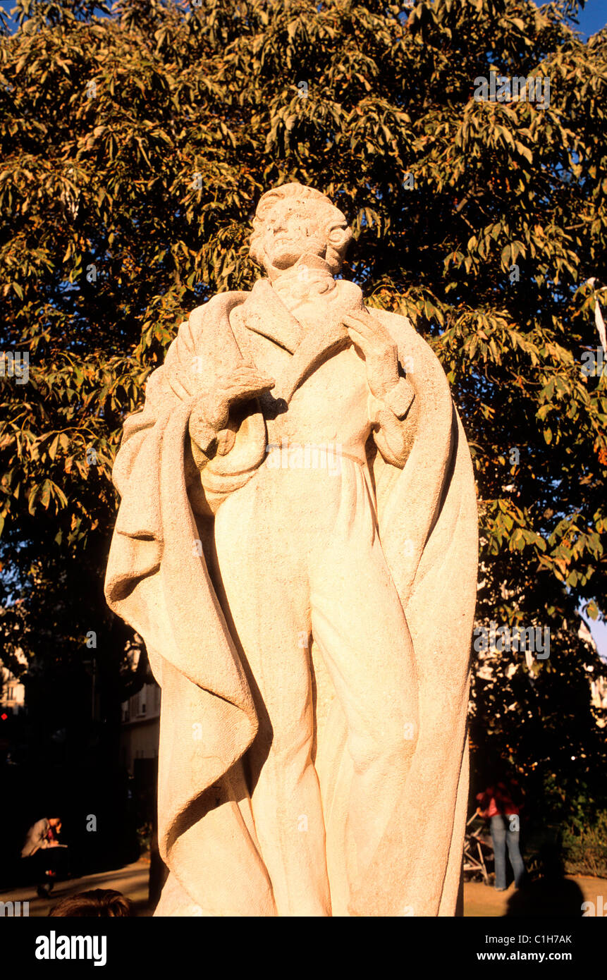 France, Paris, Berlioz statue, Berlioz square Stock Photo