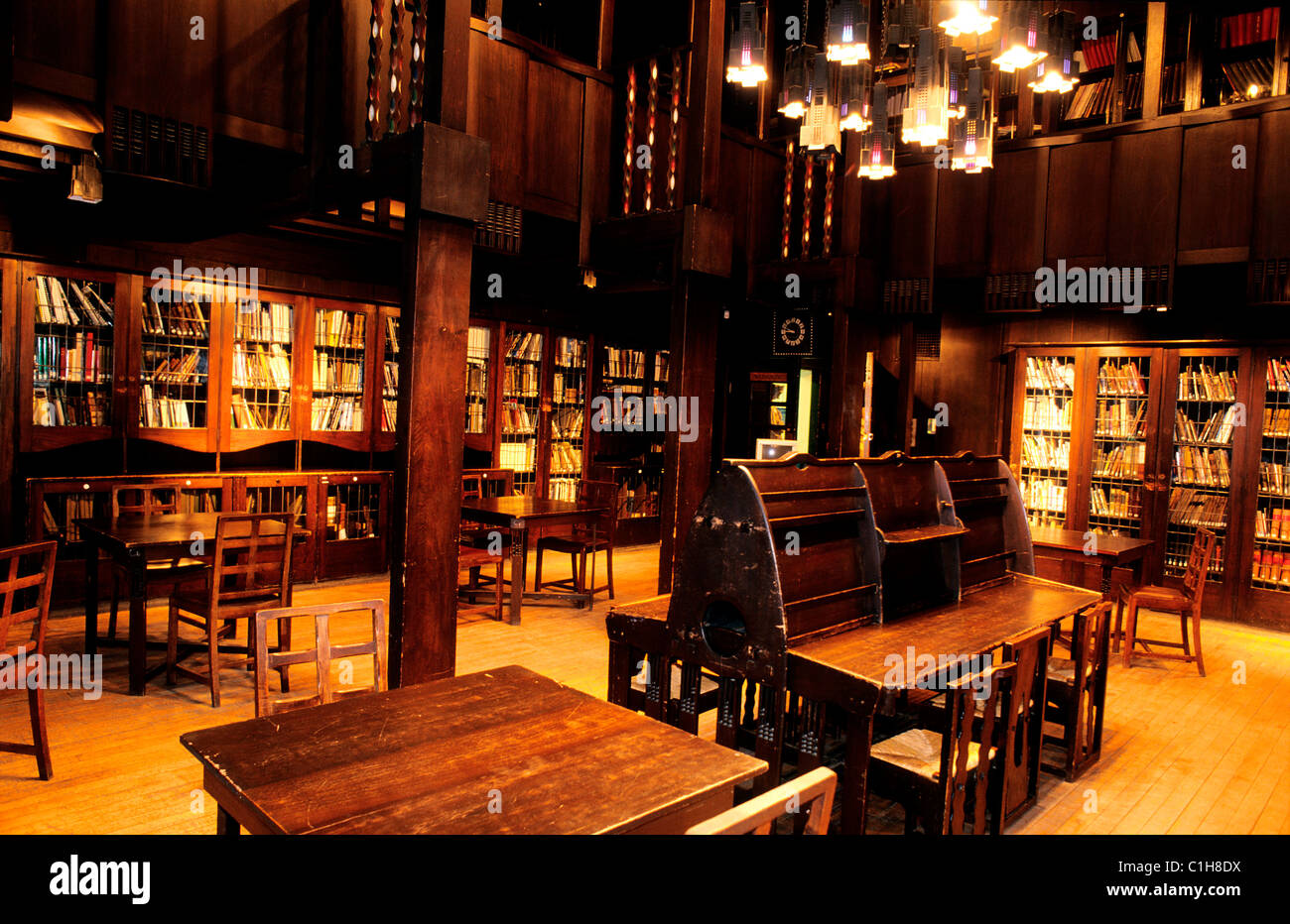 United Kingdom, Scotland, Glasgow, the School of Art library designed