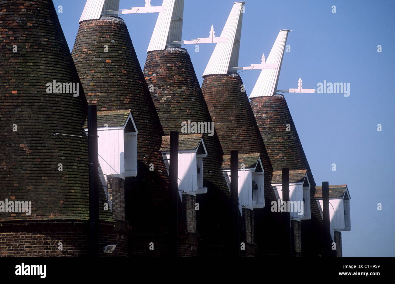 United Kingdom, Kent, hop dryer Stock Photo Alamy