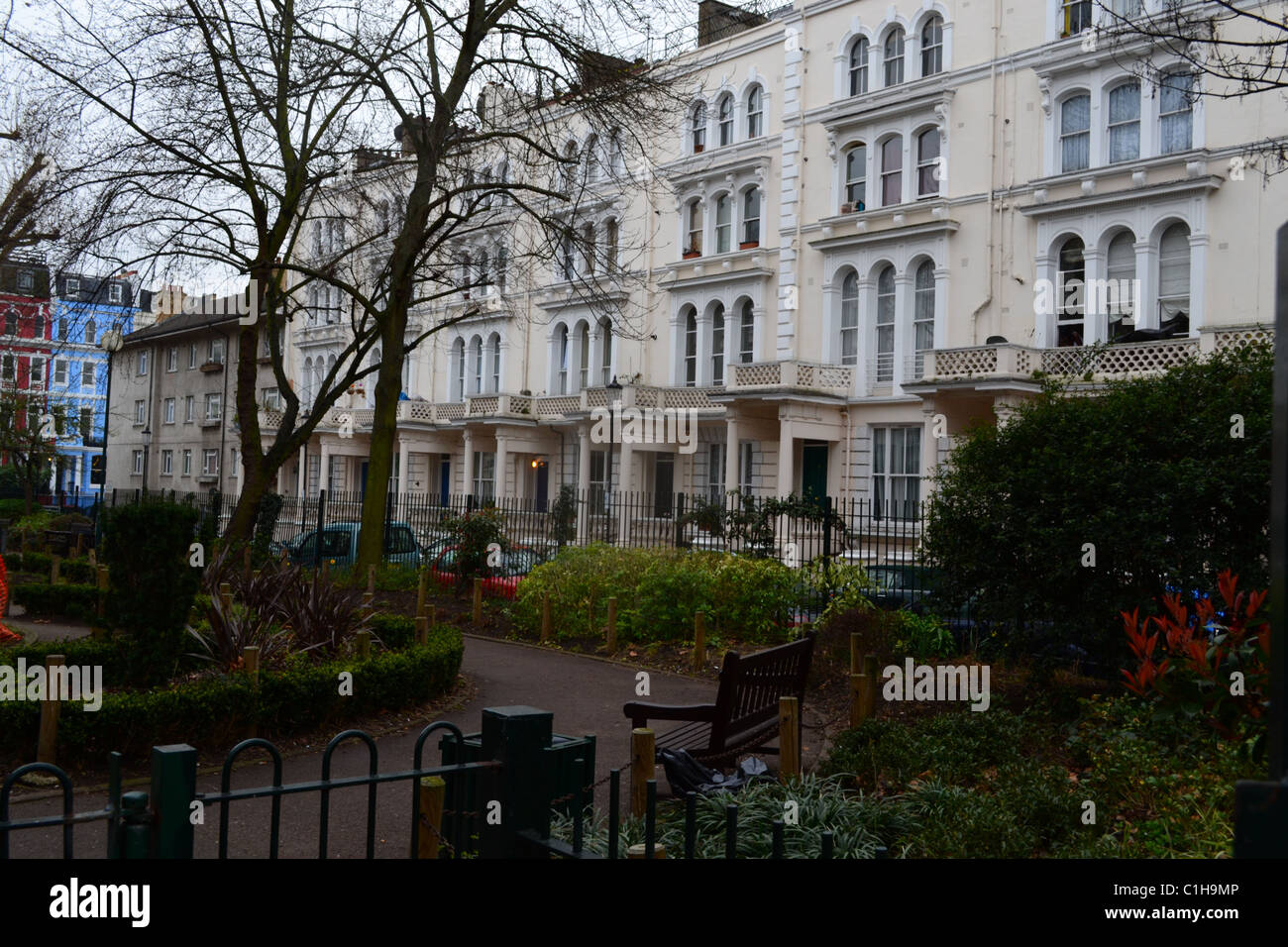 Colourful Houses in Notting Hill ARTIFEX LUCIS Stock Photo Alamy