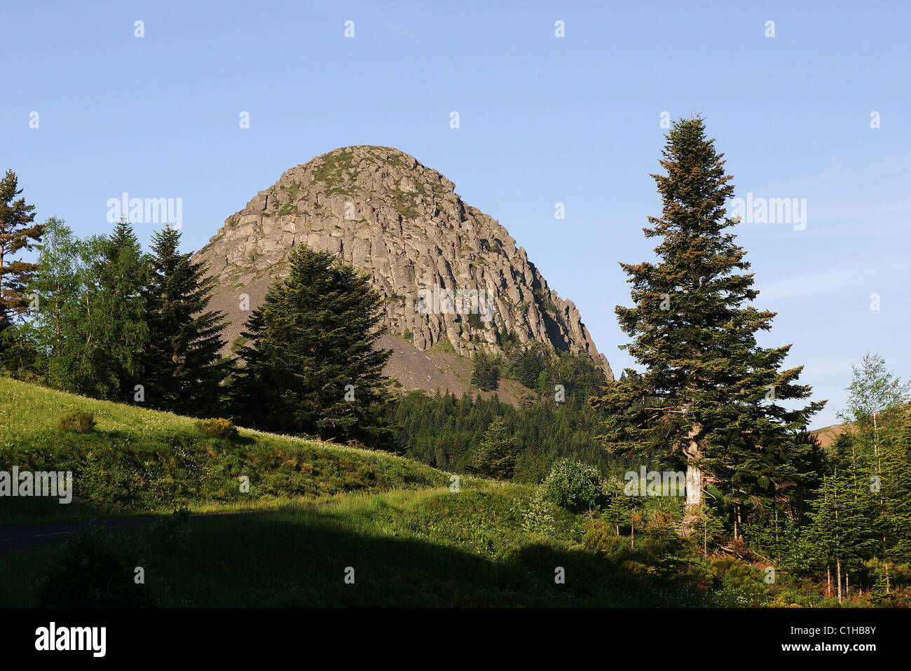 France, Ardeche, le mont GerbierdeJonc, source de la Loire, parc — free download