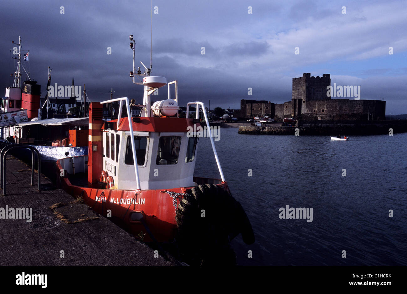 United Kingdom, Northern Ireland, Antrim coast, Carrickfergus harbour