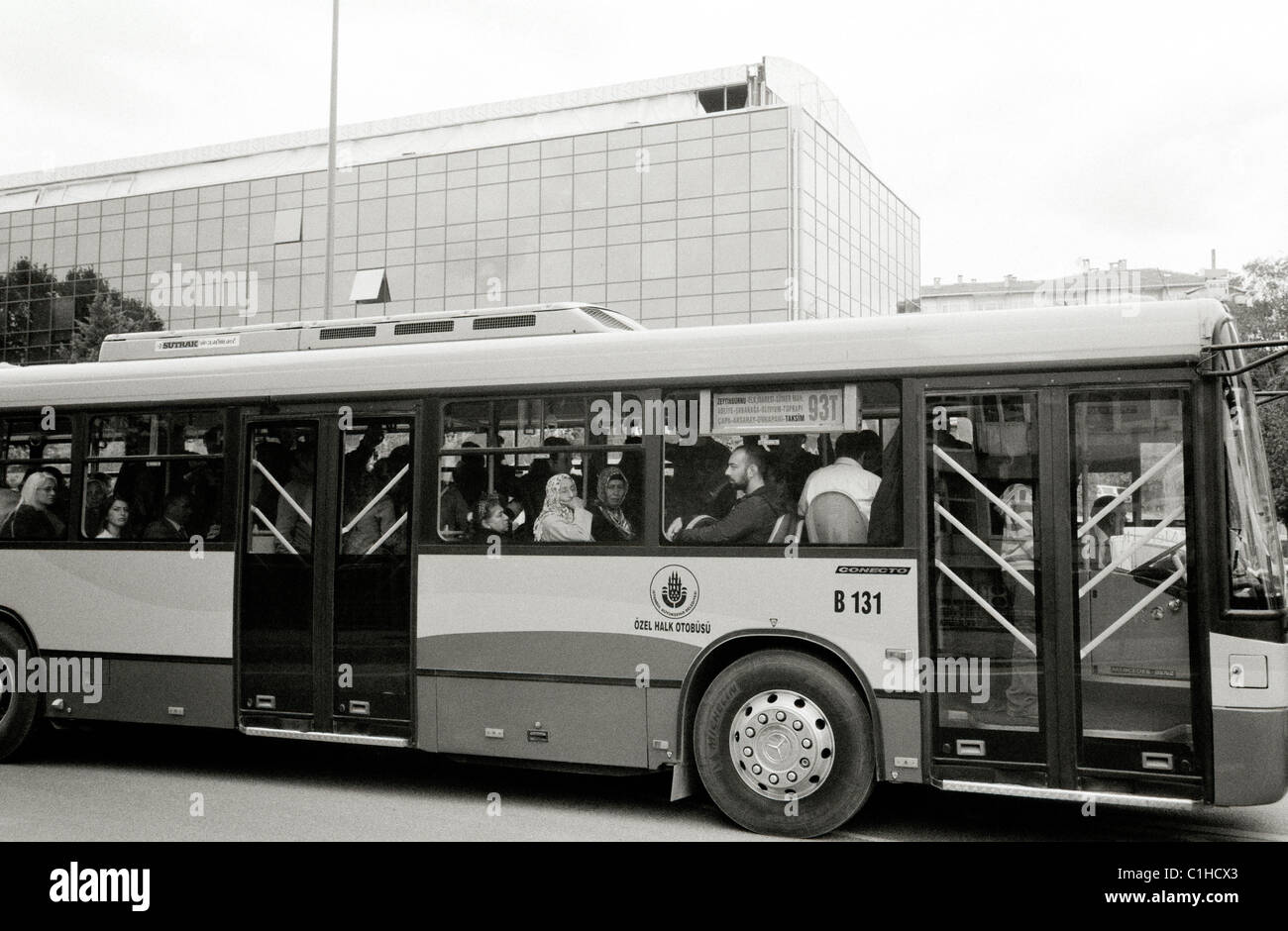 Documentary Photography - Bus travel in Istanbul in Turkey Middle East Asia. Buses People Reportage Photojournalism Wanderlust Escapism Stock Photo