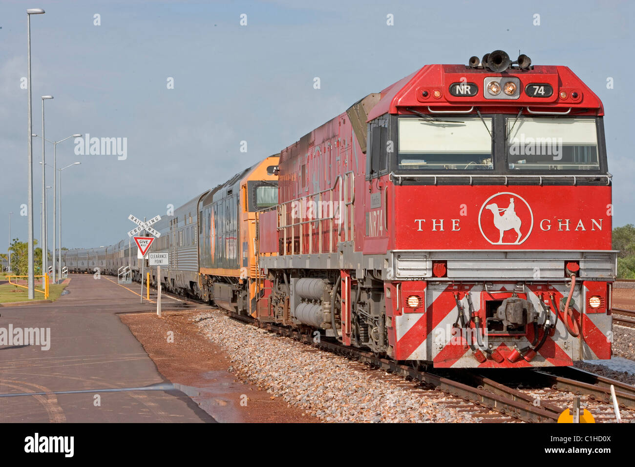 Australia, Northern Territory, Darwin, the Ghan, train going from
