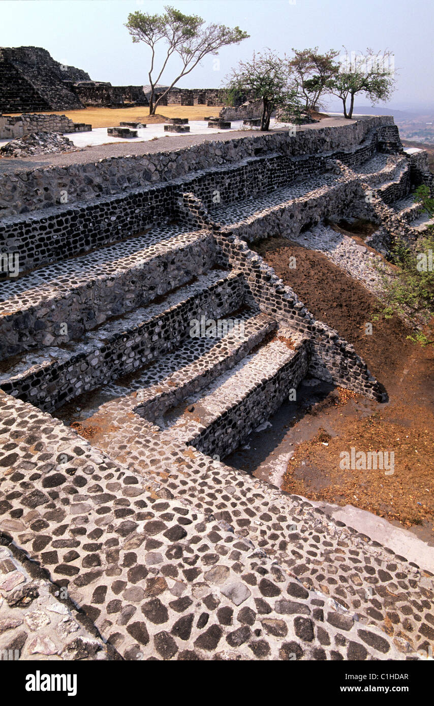 Mexico, Morelos State, Xochicalco site listed as World Heritage by UNESCO Stock Photo