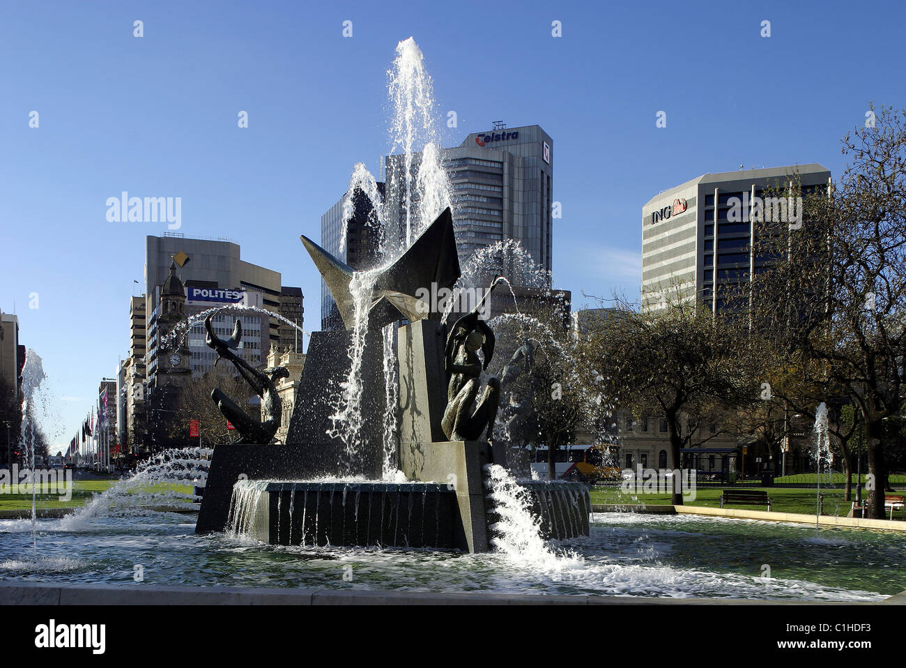 Australia, Southern Australia, Adelaide, Victoria square Stock Photo