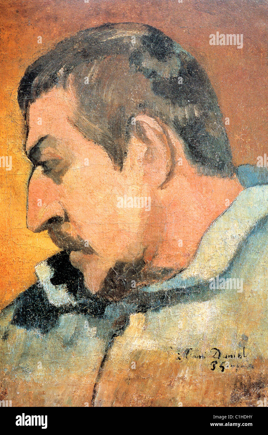 France, French Polynesia, autoportrait of painter Paul Gauguin Stock Photo Alamy
