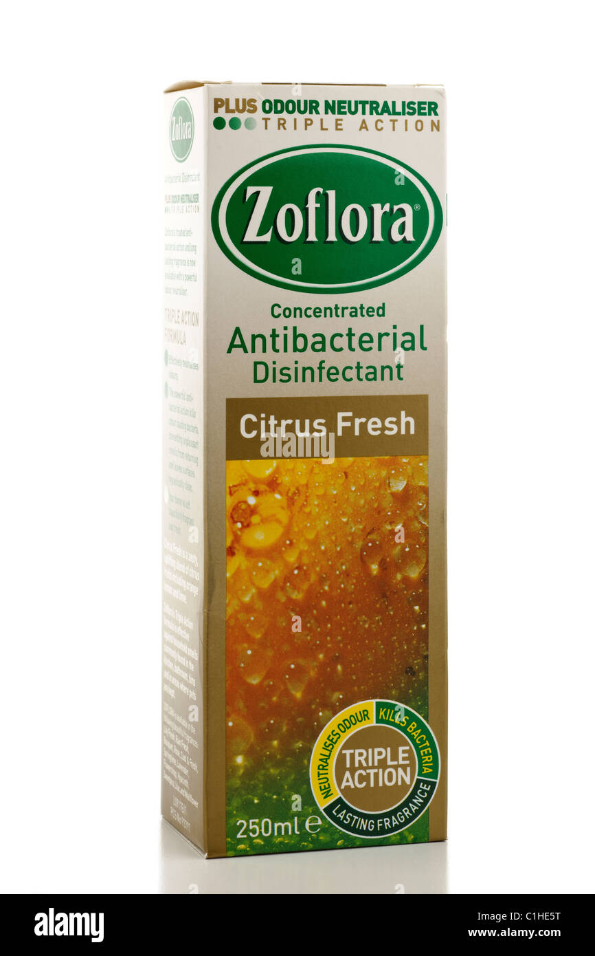 Zoflora Box box of Citrus fresh Zoflora disinfectant Stock Photo - Alamy