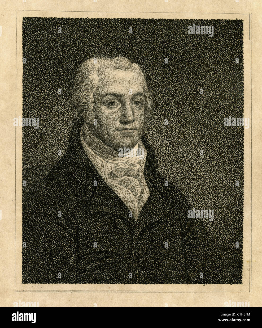Joel Barlow (March 24, 1754 – December 26, 1812) was an American poet, diplomat and politician. Stock Photo