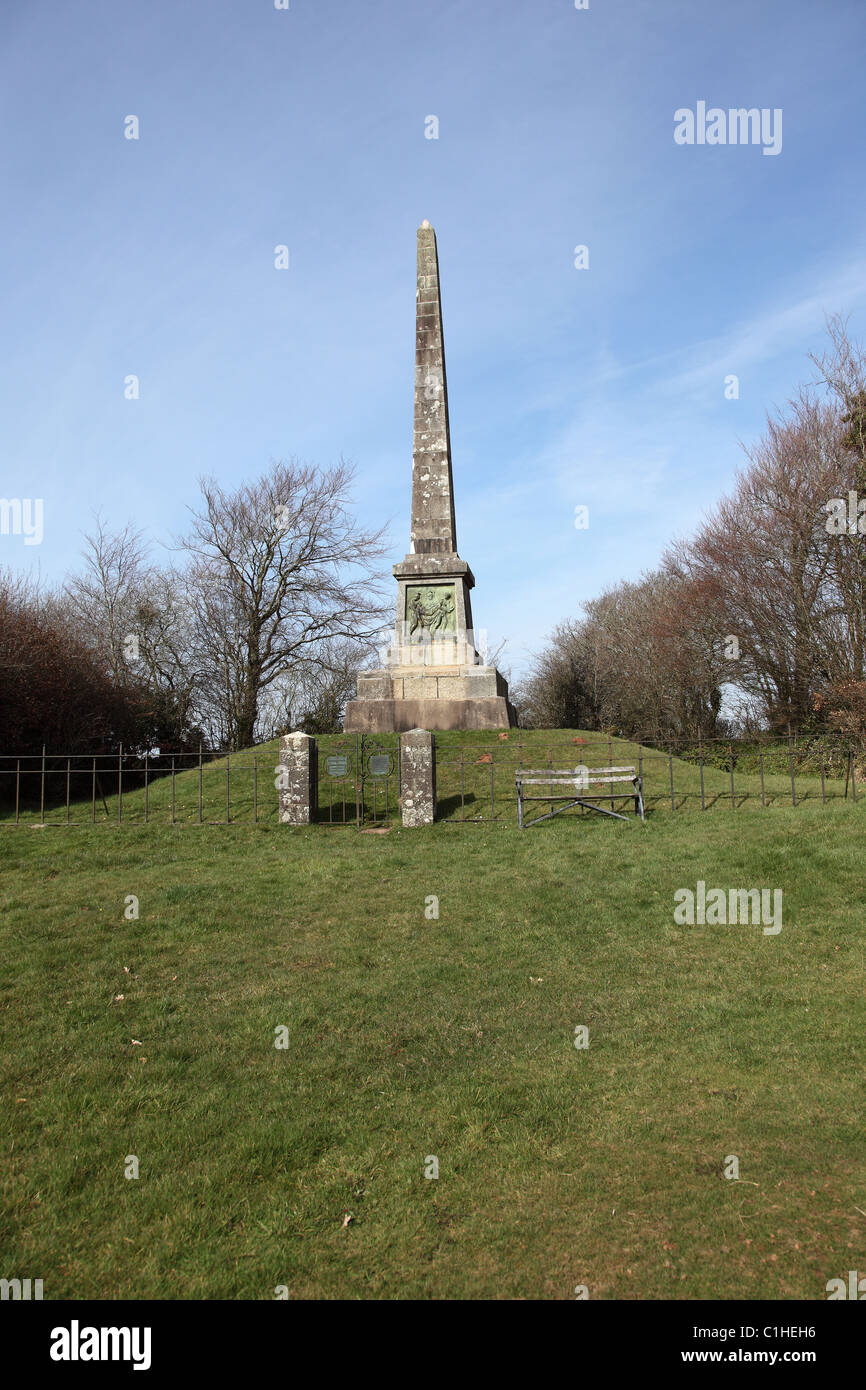 Monument dedicated to John Henry Thomson Lieutenant 17th Lancers at