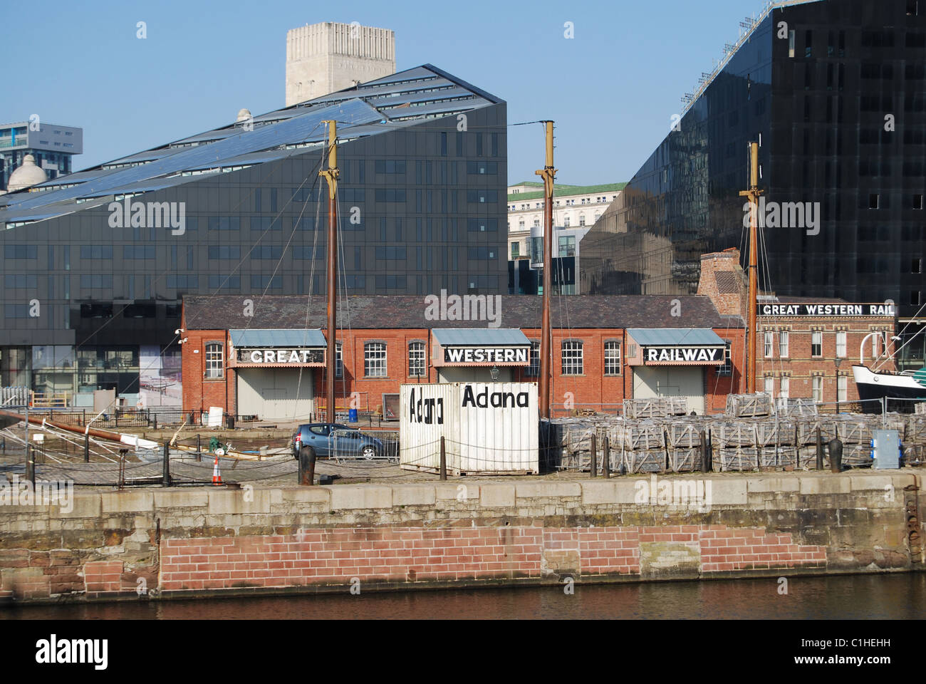Great Western Railway, Liverpool, Albert Dock. Stock Photo