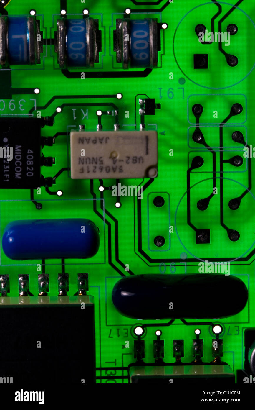 Electronic Circuit Board Stock Photo