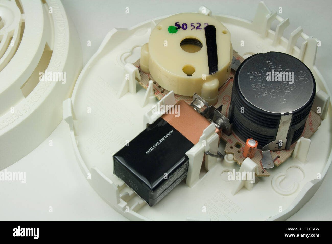 Home Smoke Detector / Alarm - Containing Radioactive Element (Isotope) Americium  241 Stock Photo - Alamy