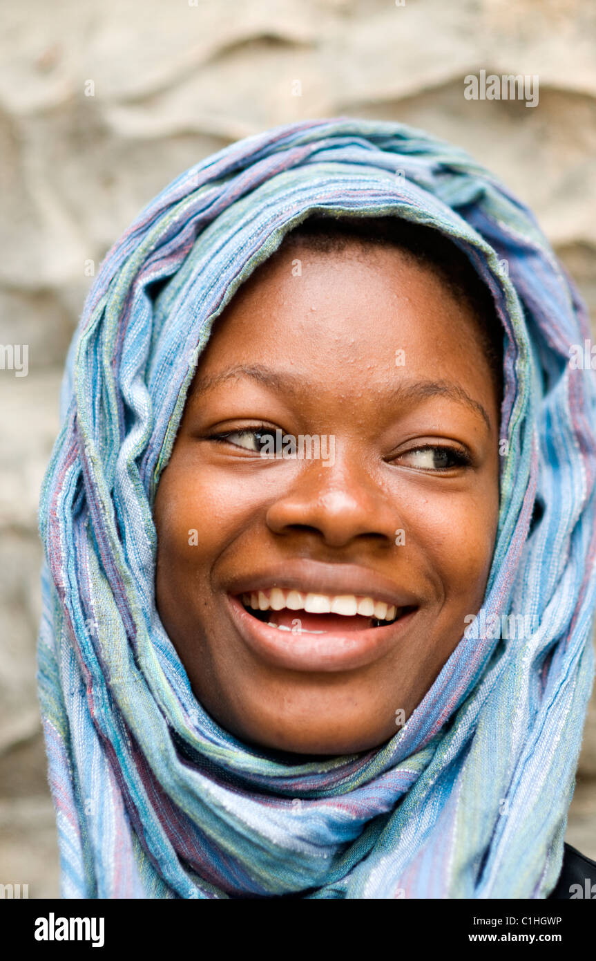 Young woman, Zanzibar, Tanzania Stock Photo - Alamy