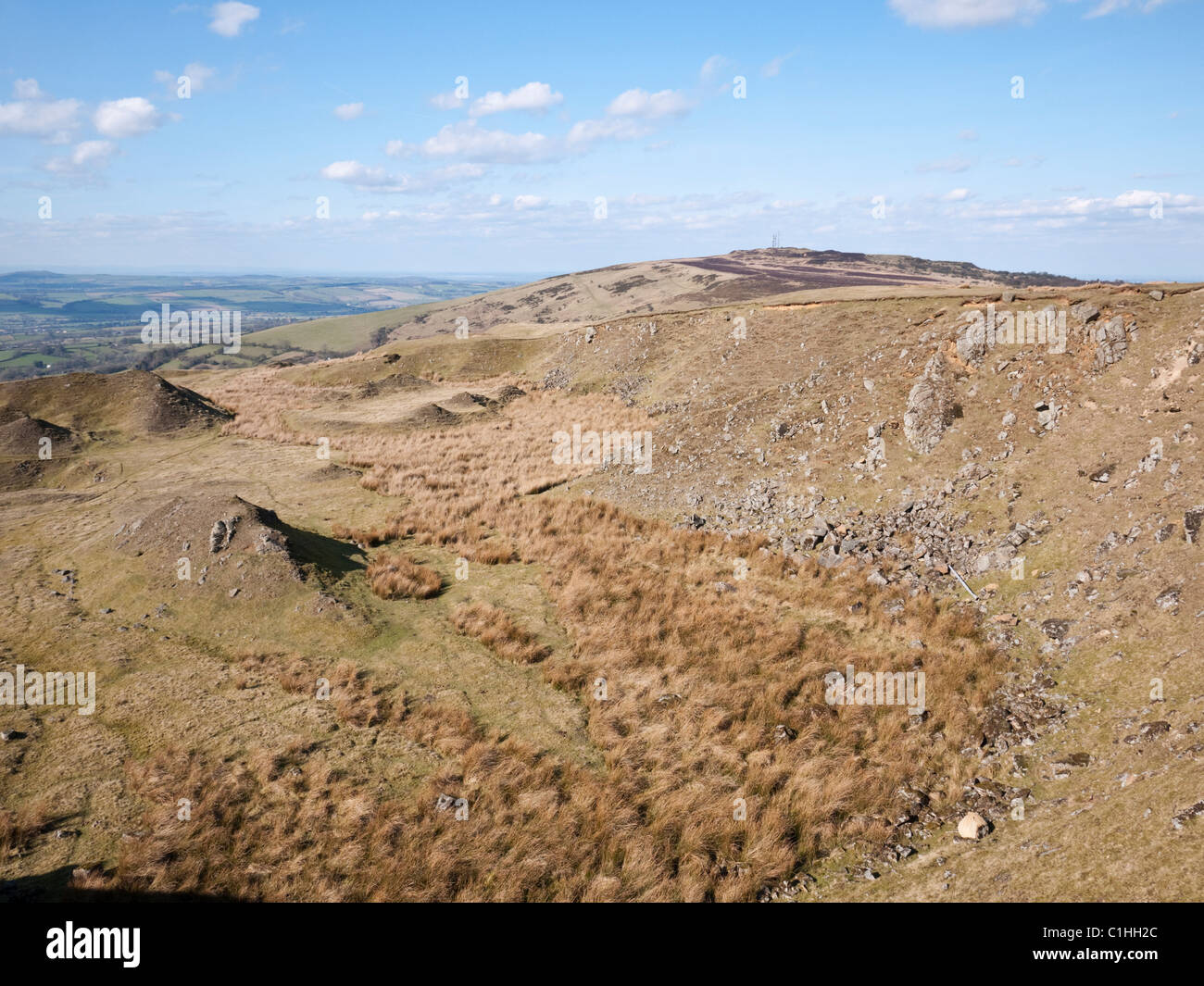 Abdon Burf, the summit of Brown Clee and highest point in Shropshire