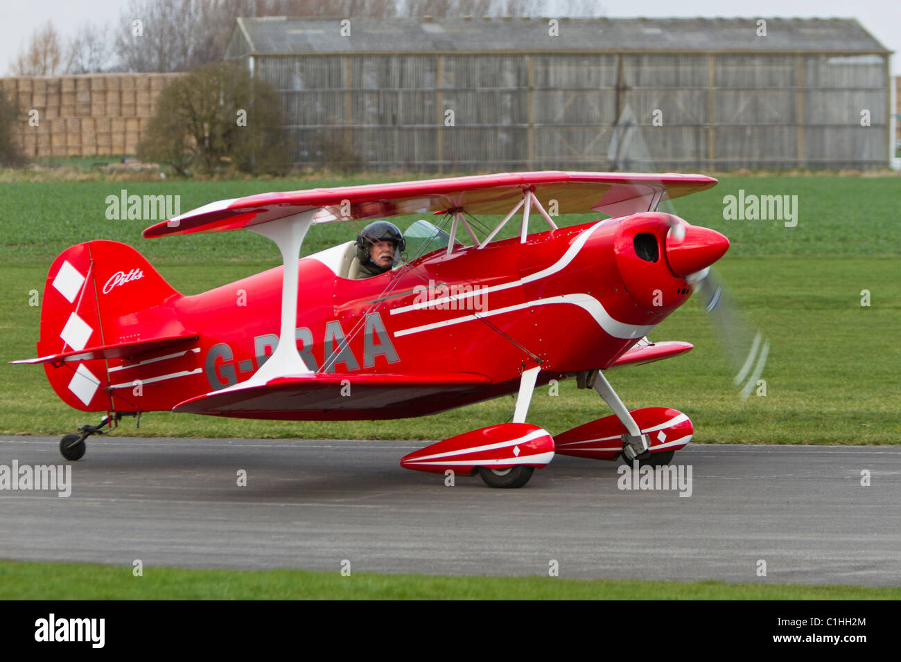 Pitts Special S1, reg. GBRAA, at Breighton. Built 1965 Stock Photo Alamy