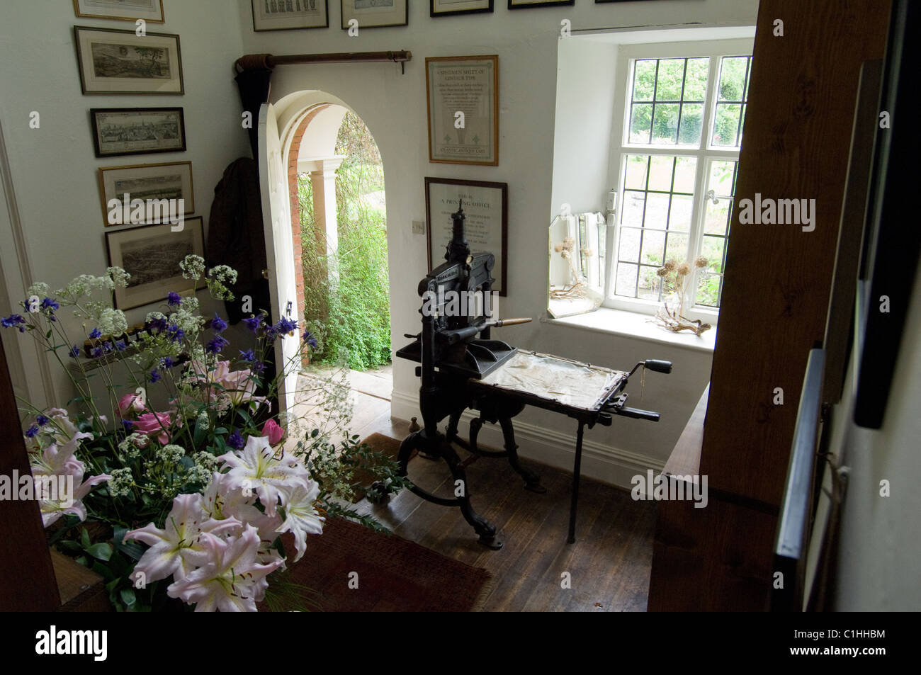 The Dower House, Morville. Shropshire, home of the gardening writer
