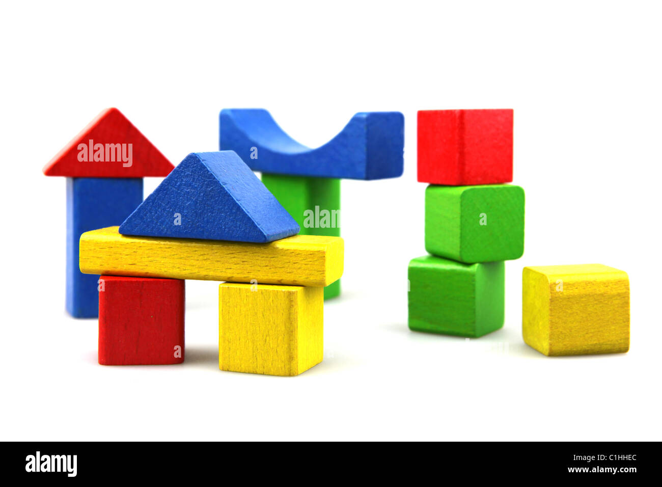 Wooden building blocks Stock Photo - Alamy