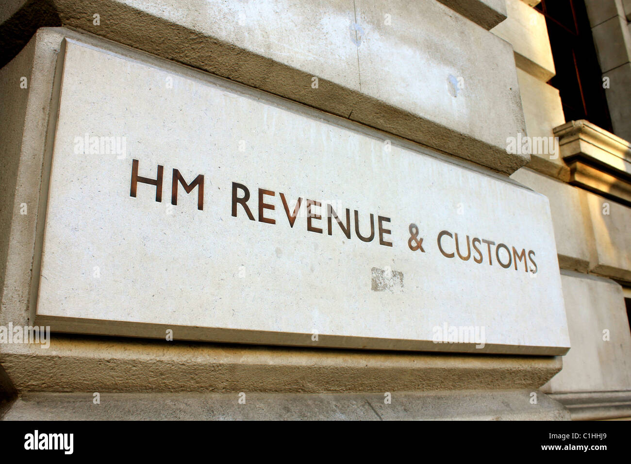 Her Majesty's Revenue & Customs Building, Whitehall, London, UK Stock Photo