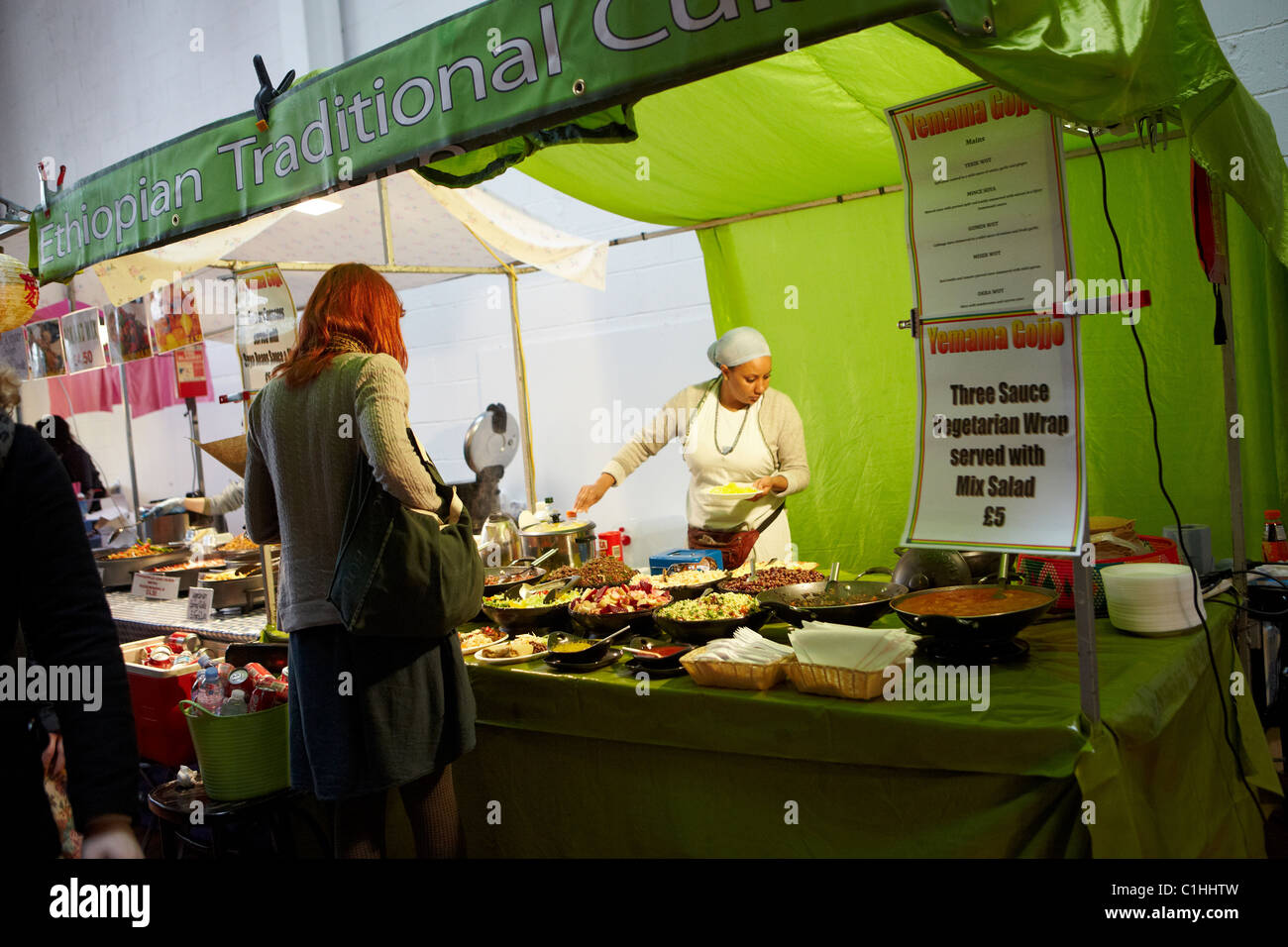 LONDON UK BRICK LANE FOOD STALLS Stock Photo - Alamy