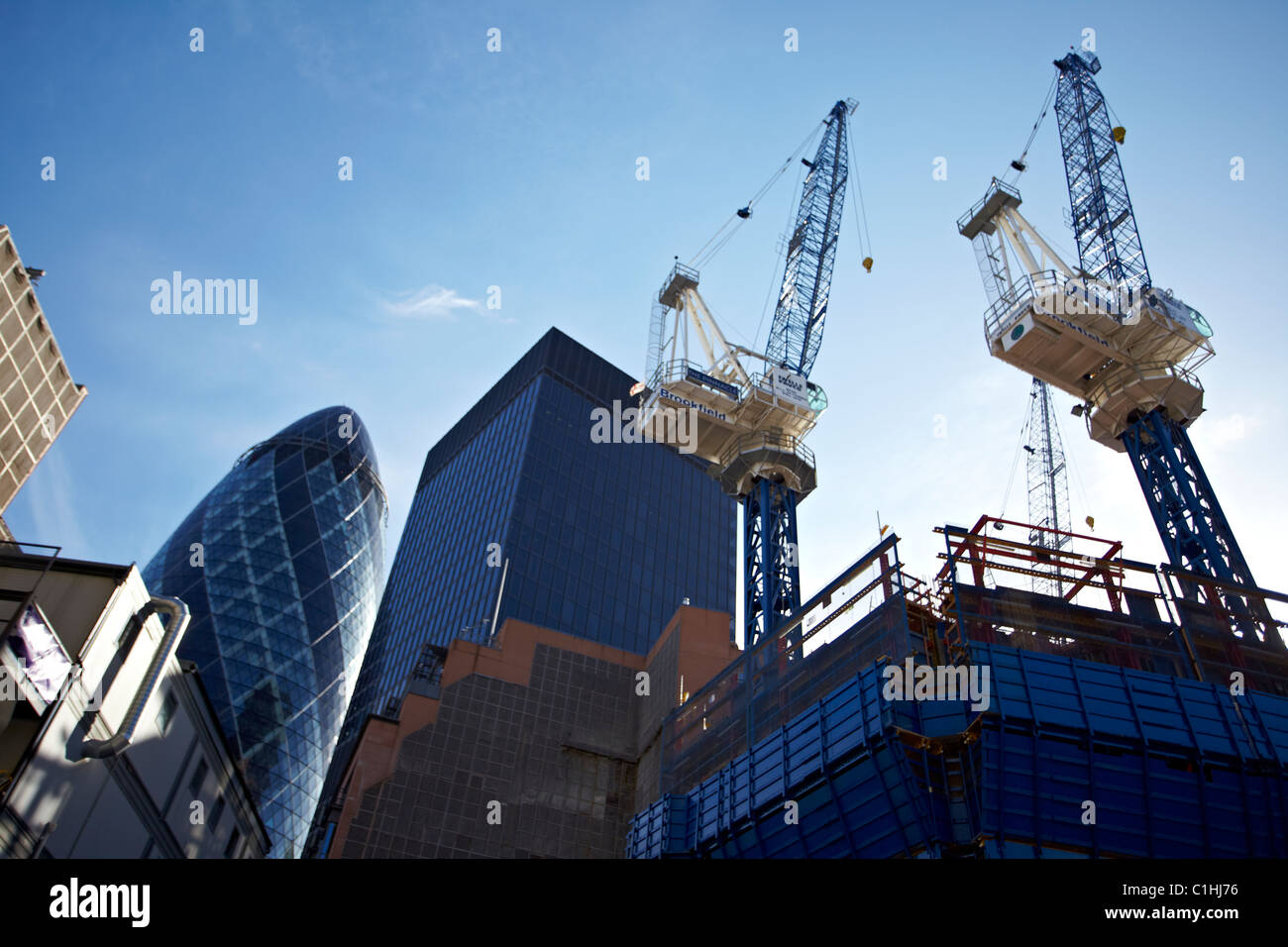 LONDON FINANCIAL DISTRICT NEW BUILDING Stock Photo