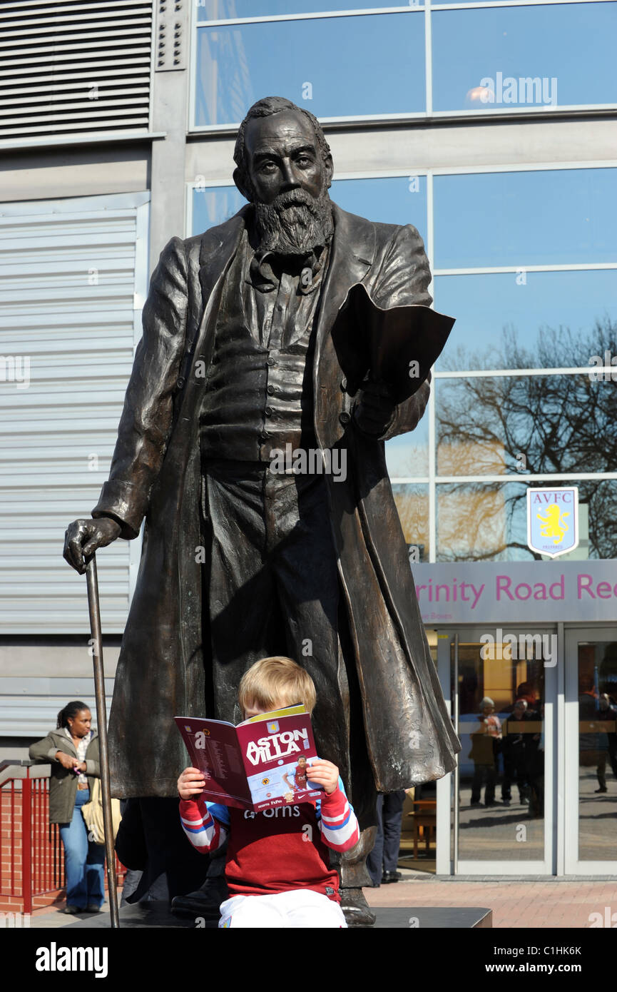 Statue of William McGregor founder of the Football League in 1888