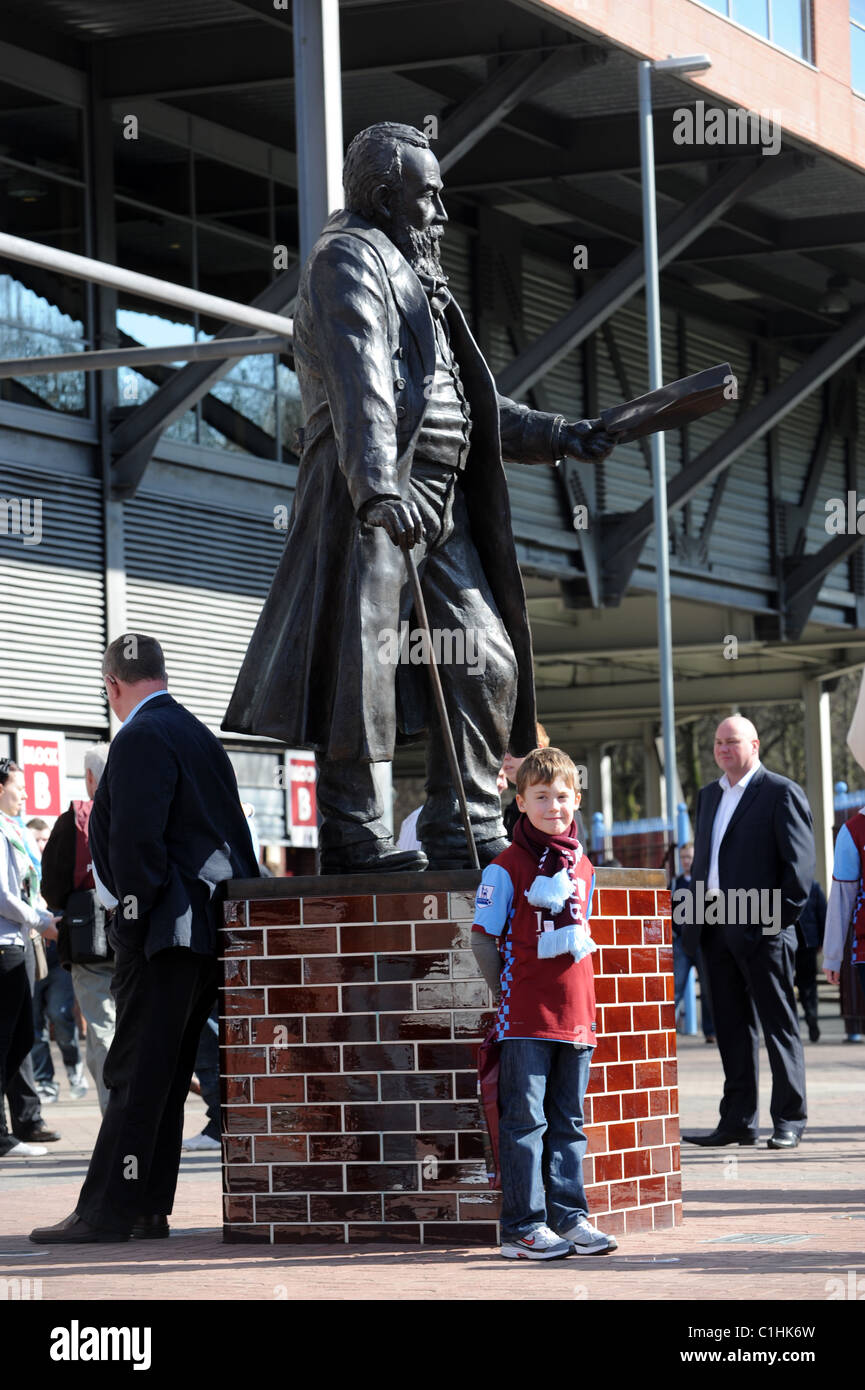 Statue of William McGregor founder of the Football League in 1888